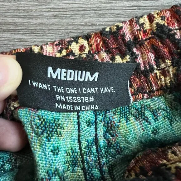 Pleasures Helium Woven Men’s Shorts Floral Tapestry Print Embroidered Size M
